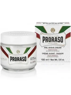 PRORASO Green Tea Krém před a po holení pro citlivou pokožku - zelený čaj 100ml Koupit Online