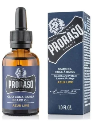 Vrácení Zdarma PRORASO Azur Lime Olej na plnovous s vůní limetky a citrusů 30ml