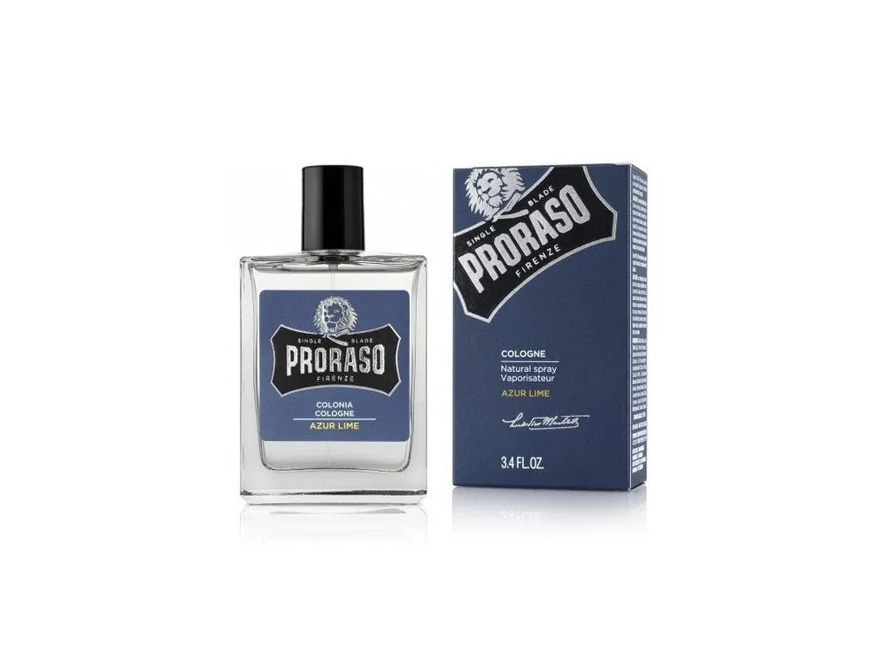 Značkový PRORASO Azur Lime Kolínská s vůní limetek, pomerančů a máty 100ml