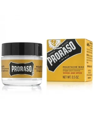 Expresní Doručení PRORASO Wood and Spice Vosk na vousy a knír s vůní cedrového dřeva a koření 15ml