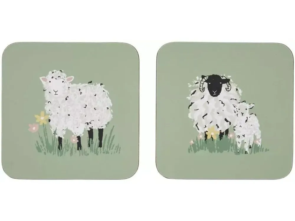 Pouze Dnes Ulster Weavers Korkové podložky Woolly Sheep10,5 x 10,5 cm 4 ks