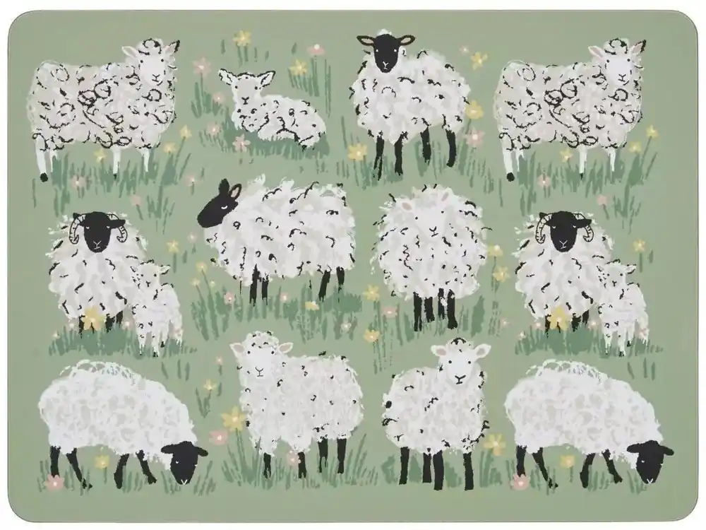 Ulster Weavers Korkové prostírání Woolly Sheep 21,5 x 29 cm 4 ks Novinka