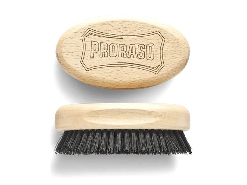 Nová Kolekce PRORASO Dřevěný kartáč na plnovous - velký 10,7 x 6,3 cm