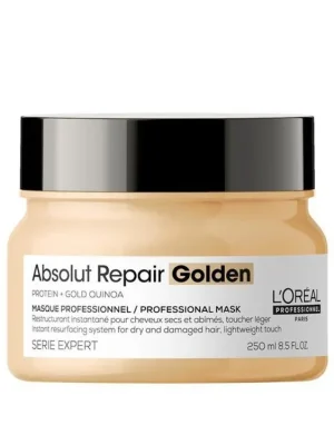 LOREAL Serie Expert Absolut Repair Golden Mask 250ml - zlatá maska na velmi poškozené vlasy Speciální Cena