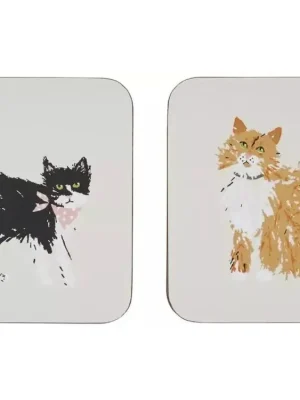 Nejlepší Volba Ulster Weavers Korkové podložky Feline Friends 10,5 x 10,5 cm 4 ks
