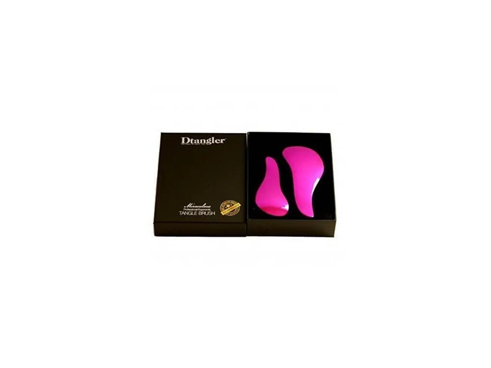 DTANGLER PINK SET Profesionální rozčesávací kartáče na vlasy s rukojetí - růžové 2ks Dokud Zásoby Vydrží