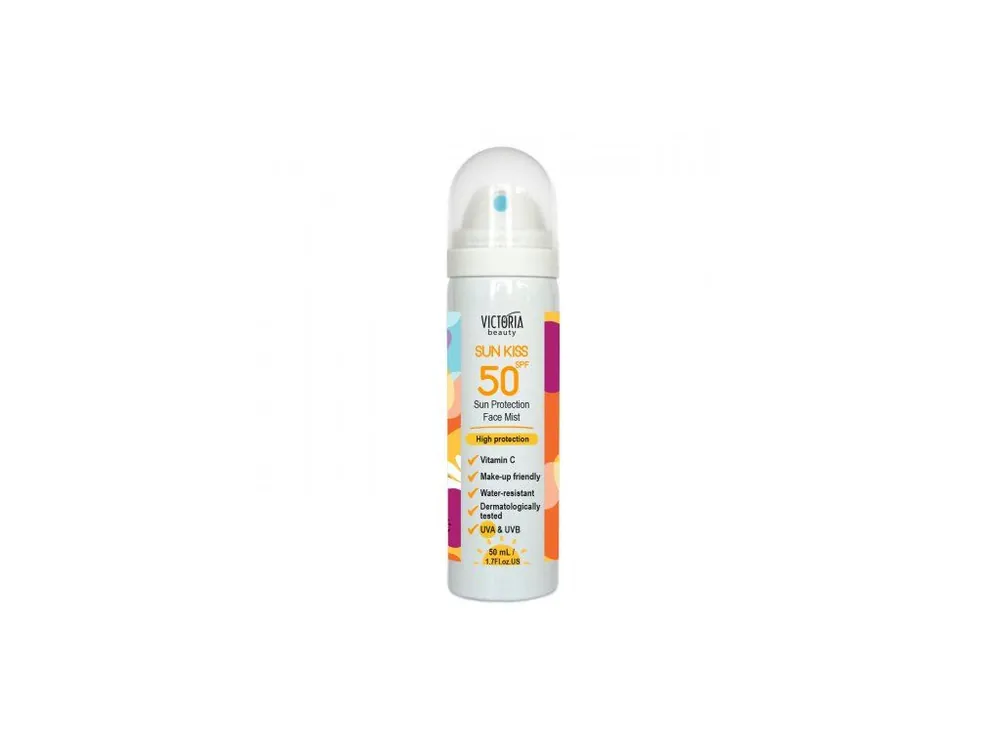 Victoria beauty SUN KISS Ochranná pleťová mlha SPF50 s vitamínem C 50 mL Autentický