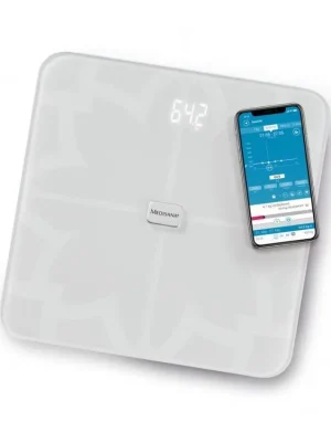 MEDISANA BS 450 WH CONNECT - Analytická digitální váha do 180kg s Bluetooth - bílá Ověřený