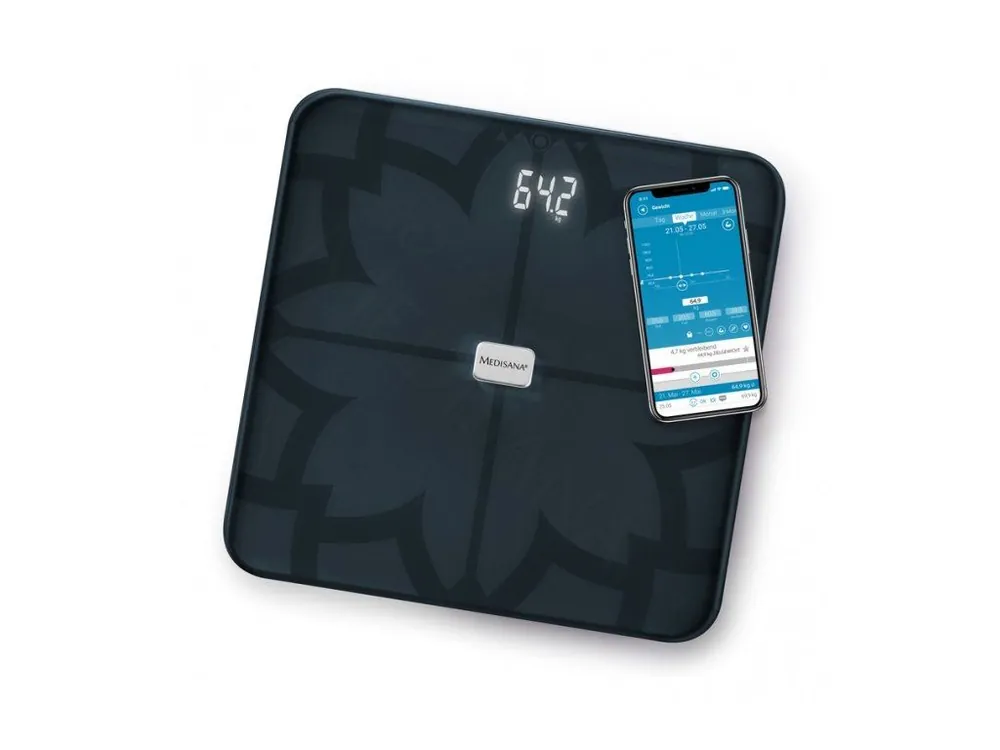 MEDISANA BS 450 BL CONNECT - Analytická digitální váha do 180kg s Bluetooth - černá Ihned K Objednání