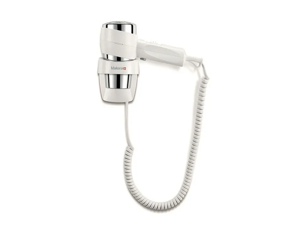 Značkový VALERA 542.05 038A WHITE Action Super Plus 1200 - hotelový fén na zeď - bílý