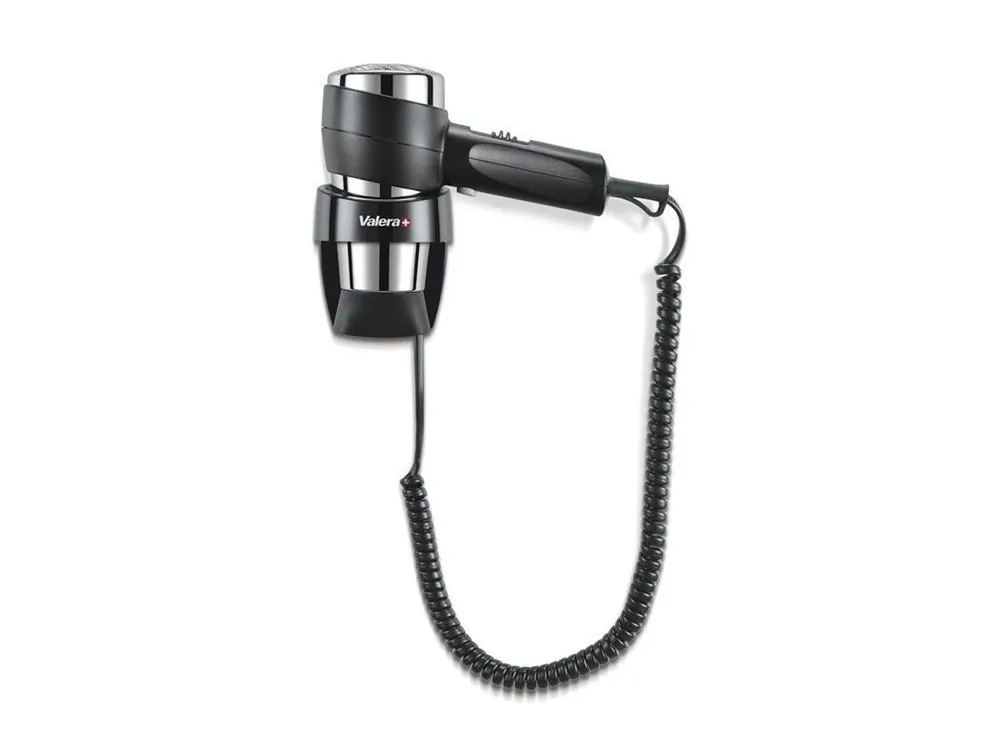 VALERA 542.06 038A BLACK Action Super Plus 1600 - hotelový fén na zeď - černý Koupit Online