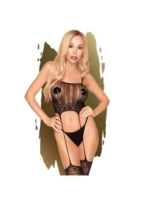 Omezená Nabídka Penthouse Penthouse Sex Dealer - dámské erotické bodystocking černá S/L