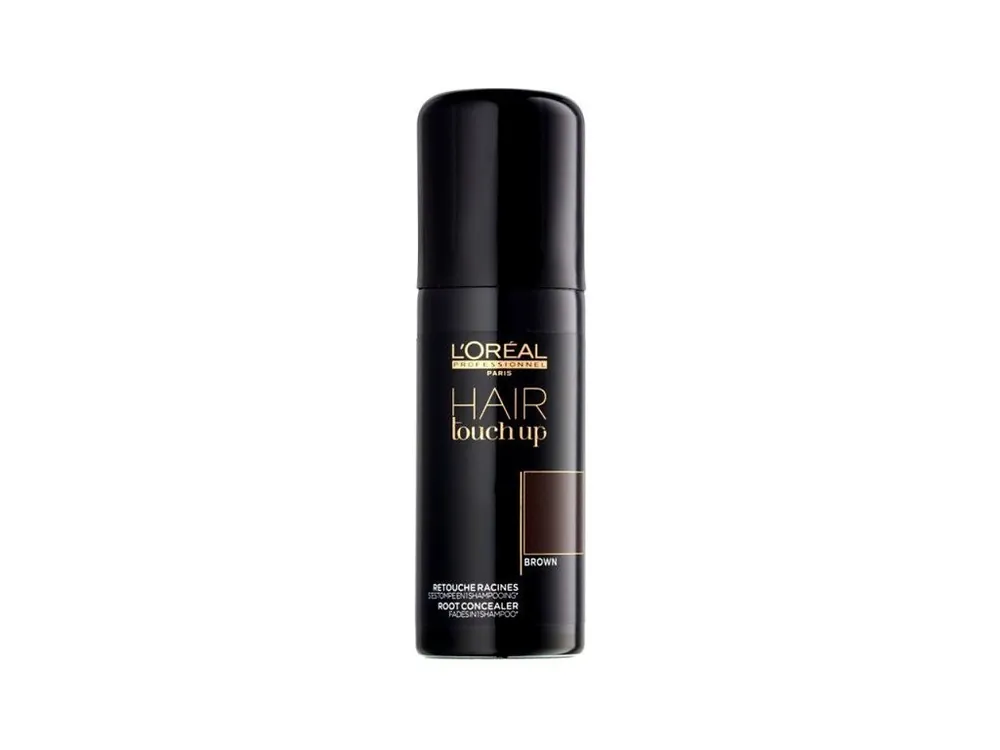 Pouze Dnes LOREAL Professionnel Hair Touch Up Brown 75ml - sprej pro krytí šedin a odrostů - hnědý