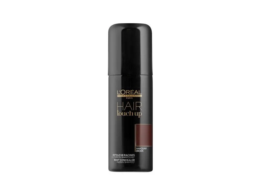 Ihned K Objednání LOREAL Professionnel Hair Touch Up Mahagony Brown 75ml - sprej pro krytí šedin - mahagon
