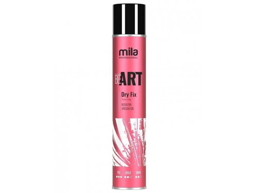 MILA Hair Cosmetics Dry Fix Hair Spray Extra Strong 500ml - silně tužící lak na vlasy Akční Cena