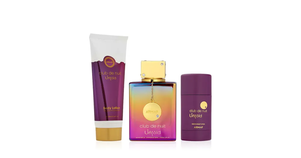 Nejlepší Cena Armaf Club de Nuit Untold EDP 105 ml + DST 75 g + BL 100 ml UNISEX