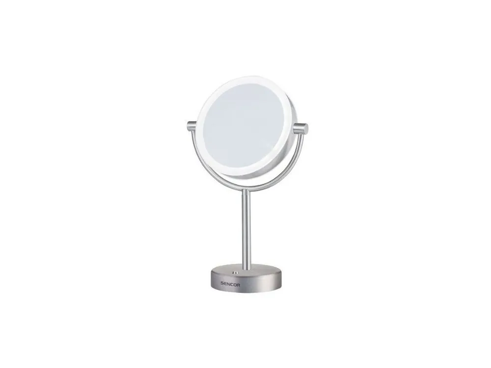SENCOR SMM 3090SS Oboustranné kosmetické zrcátko o průměru 18cm - LED podsvícení Odeslání Ihned