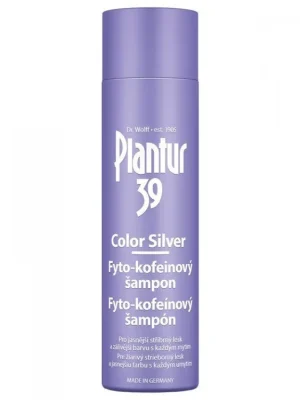 Cenově Výhodný PLANTUR 39 Color Silver Fyto-kofeinový šampon pro stříbrný lesk blond vlasů 250ml