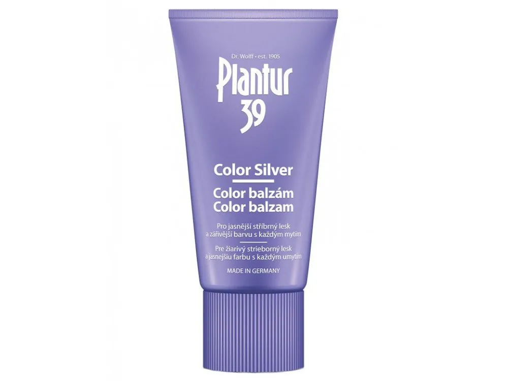 Nejlepší Cena PLANTUR 39 Color Silver kofeinový balzám pro stříbrný lesk blond vlasů 150ml