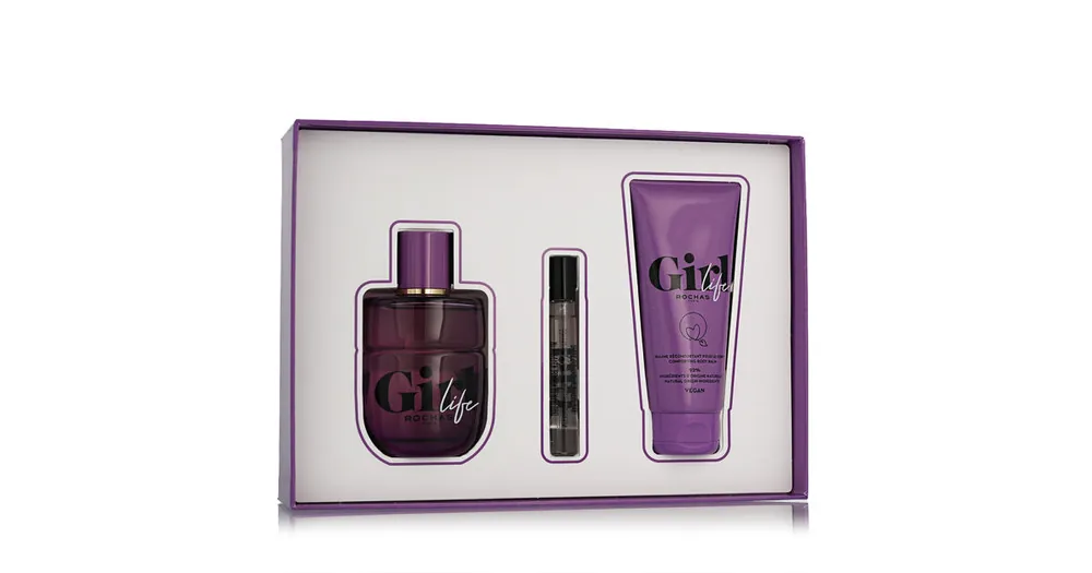 Víkendová Akce Rochas Girl Life EDP 75 ml + EDP MINI 7,5 ml + balzám na tělo 100 ml W