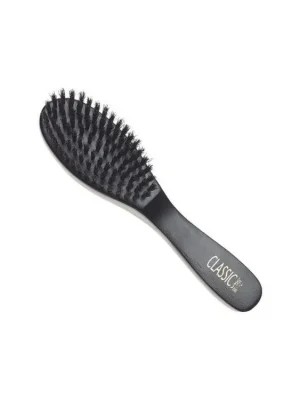 Horká Nabídka SIBEL Classic 56 Oválný dřevěný kartáč Wood Black 47x205mm - přírodní kančí štětiny