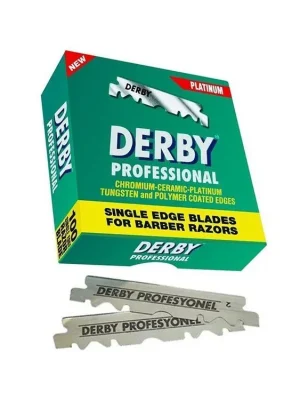 Sezónní Sleva DERBY Professional Platinum Single Edged Blades 100ks - poloviční žiletky