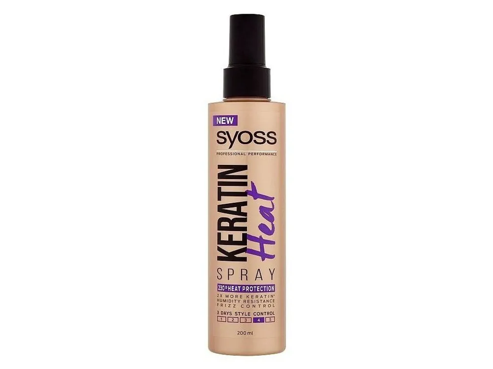 Přímo Od Výrobce SYOSS Professional Keratin Heat Spray 200ml - ochranný sprej před teplem do 230°C