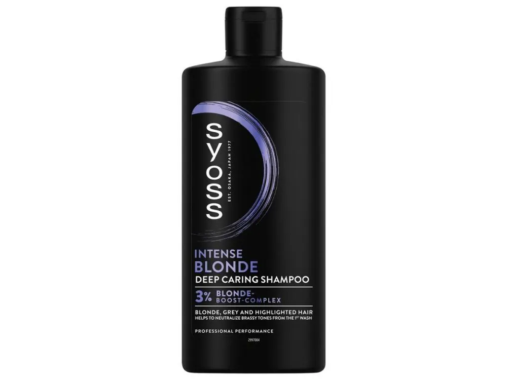 Levný SYOSS Professional Intense Blonde Shampoo 440ml - pro melírované, bílé a šedivé vlasy