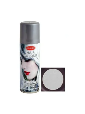 GOOD MARK Silver Barevný lak na vlasy 125ml - Barva na vlasy ve spreji - stříbrná Horká Nabídka