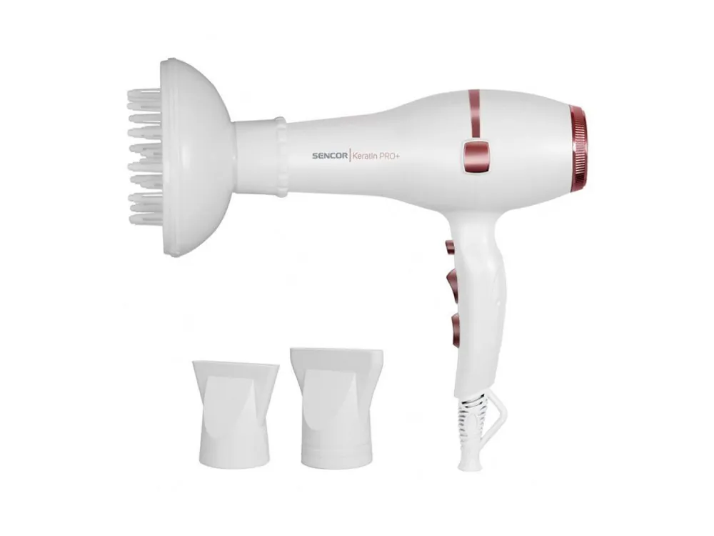 Pouze Dnes SENCOR SHD 8200GD Keratin PRO+ 2400W - fén na vlasy s profesionálním AC motorem