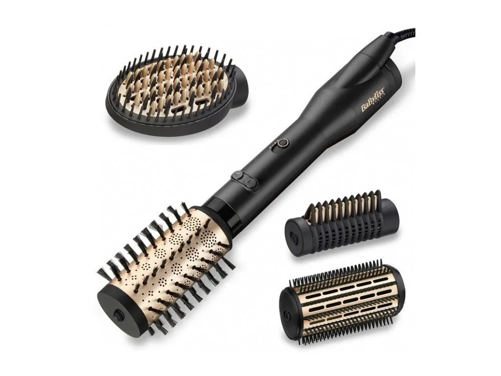 Bezpečná Platba BABYLISS AS970E Ultimate 650W Ionic - horkovzdušný rotační kartáč se čtyřmi nástavci