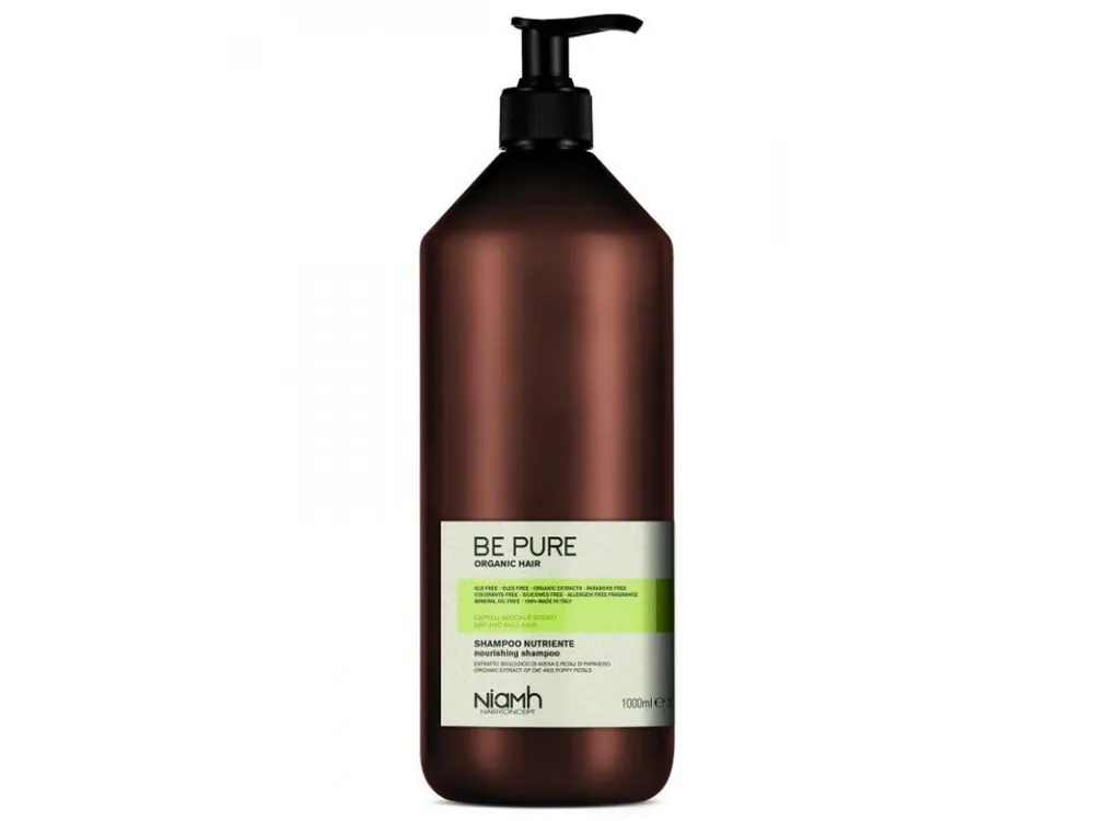 NIAMH Be Pure Nourishing Shampoo 1000ml - výživný šampon pro jemné, slabé a vysušené vlasy Zlevněný