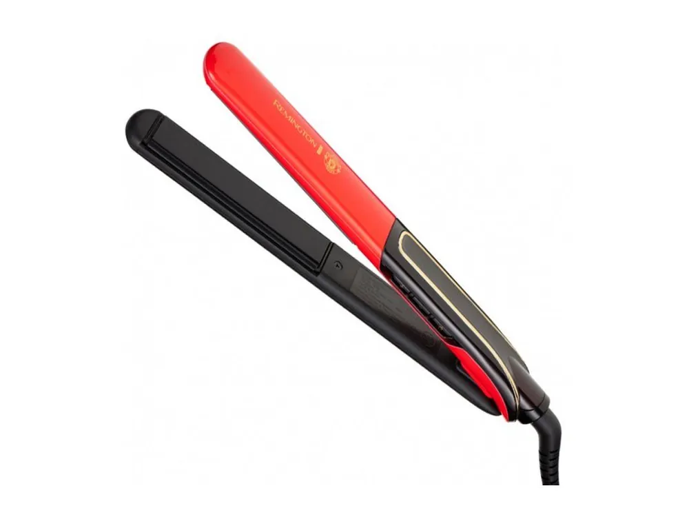 Koupit Online REMINGTON S 6755 Sleek And Curl Manchester United - titanovo keramická žehlička na vlasy