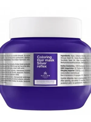 KALLOS Cosmetics Silver Reflex Mask 275ml - stříbrná maska pro blond vlasy Vysoce Kvalitní