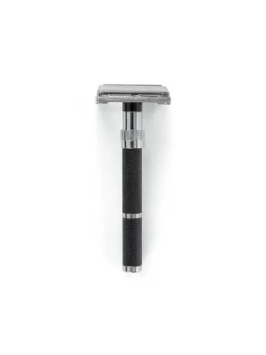 BARBURYS Butterfly Safety Razor Matt Black - holicí strojek na klasickou žiletku Rychlé Dodání
