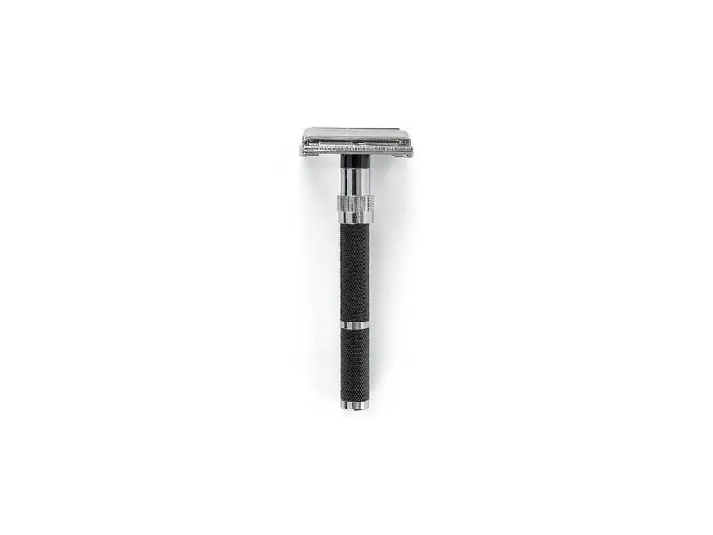 BARBURYS Butterfly Safety Razor Matt Black - holicí strojek na klasickou žiletku Rychlé Dodání