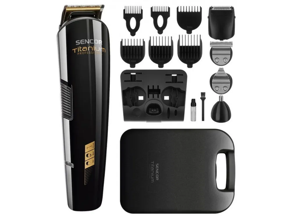 SENCOR SHP 8305BK Men´s Electric Clipper Set - pánský zastřihovač 12 nástavců Značkový
