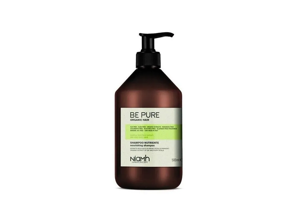 NIAMH Be Pure Nourishing Shampoo 500ml - výživný šampon pro jemné, slabé a vysušené vlasy Výhodná Nabídka