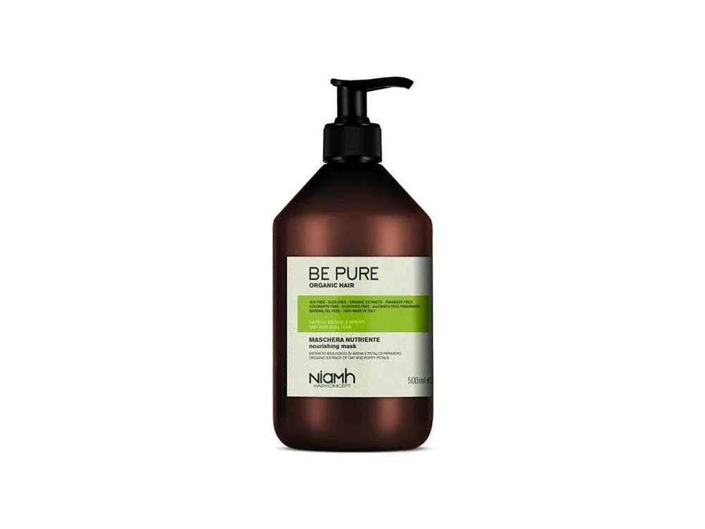 Zlevněný NIAMH Be Pure Nourishing Mask 500ml - maska pro jemné, slabé a vysušené vlasy