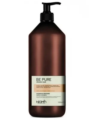 Nejlepší Volba NIAMH Be Pure Restore Shampoo 1000ml - obnovující šampon pro poškozené lámavé vlasy