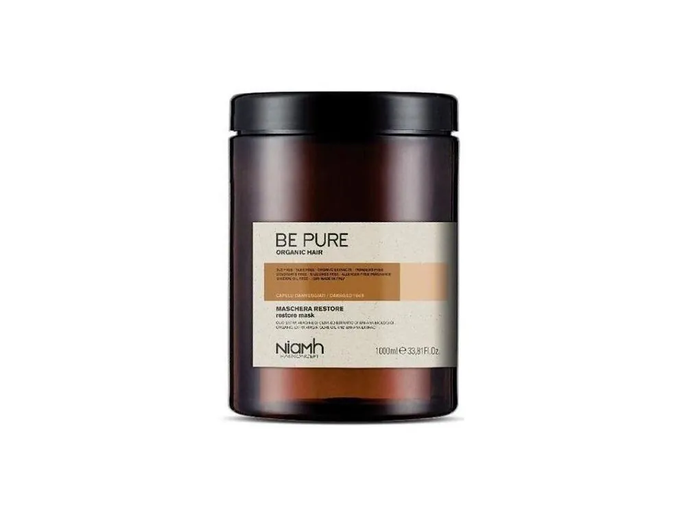 Kup Teď NIAMH Be Pure Restore Mask 1000ml - obnovující maska pro poškozené lámavé vlasy