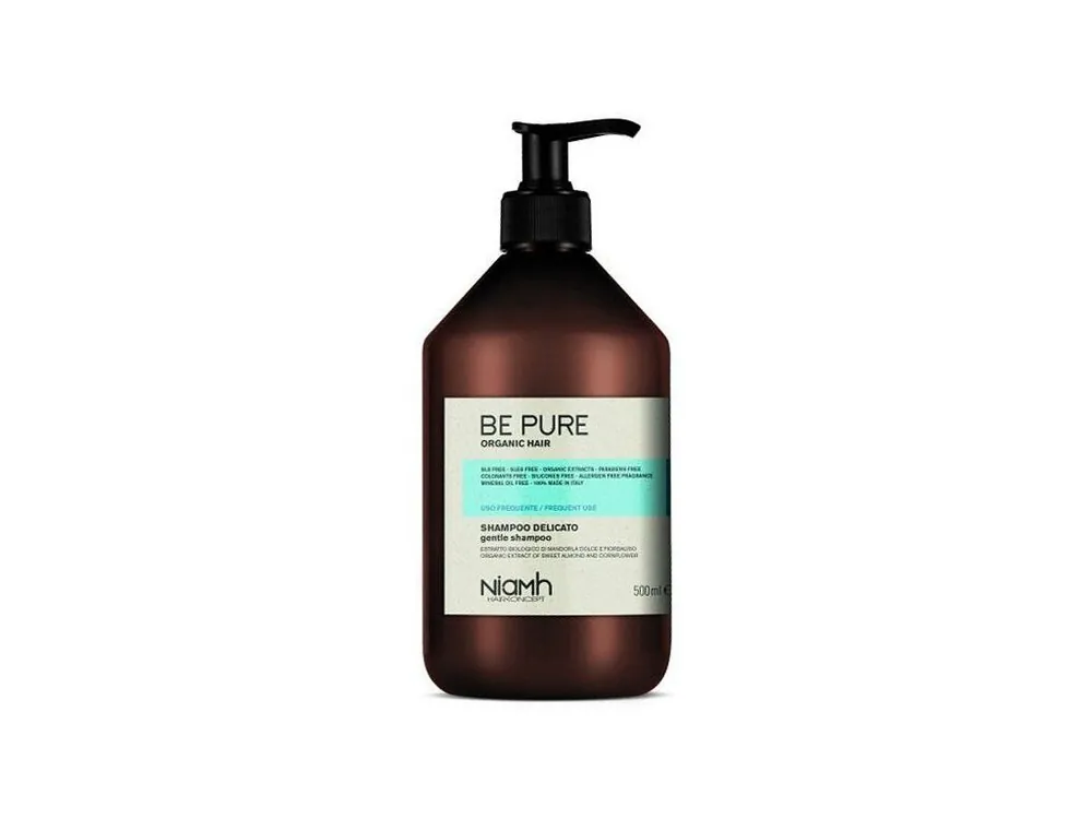 NIAMH Be Pure Gentle Shampoo 500ml - čistící šampon pro časté mytí vlasů Vrácení Zdarma
