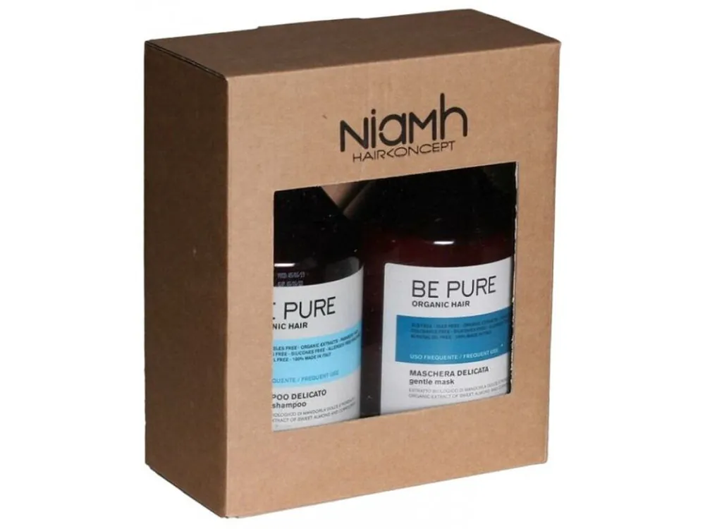 Nakupujte Hned NIAMH Be Pure SET Gentle Shampoo 500ml + Gentle Mask 500ml - péče všechny typy vlasů