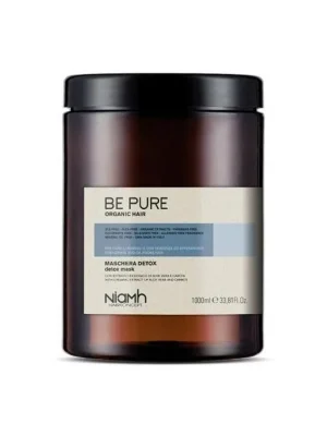 NIAMH Be Pure Detox Mask 1000ml - detoxikační maska na mastné a zplihlé vlasy Vrácení Zdarma