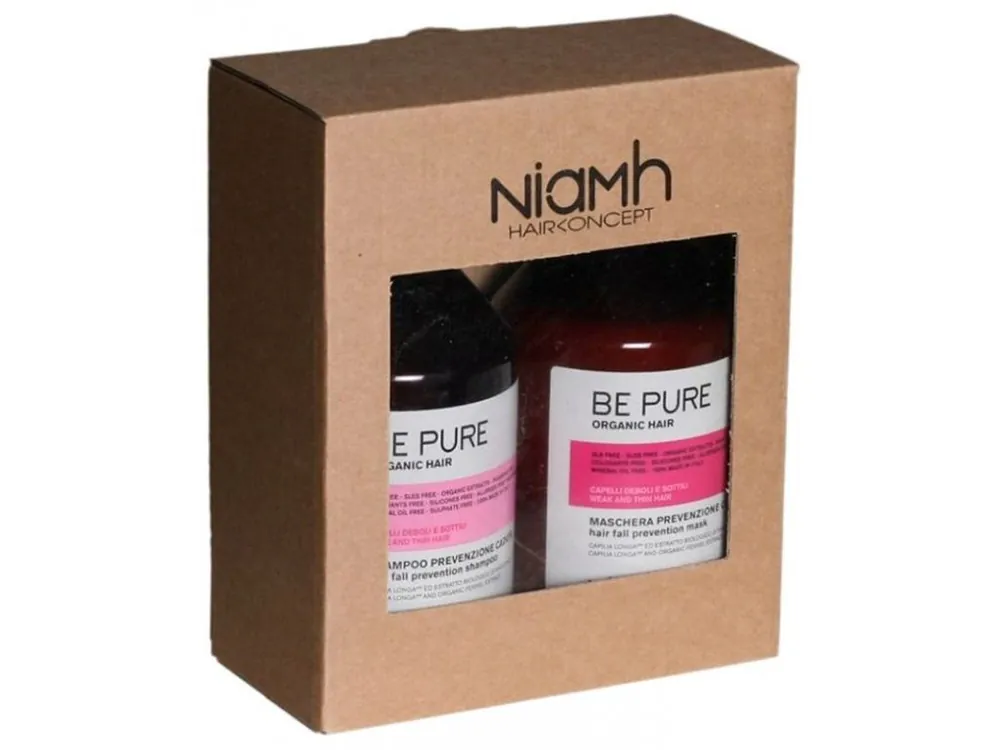 Přímo Od Výrobce NIAMH Be Pure SET Hair Fall Shampoo 500ml + Hair Fall Mask 500ml - péče proti padání vlasů