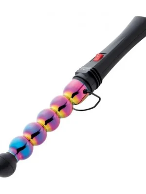Super Cena GAMMA PIÚ Iron Bubble Rainbow 33mm - antistatická kulma na vlasy
