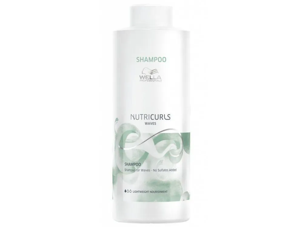 WELLA Nutricurls Waves Shampoo Lightweigh 1000ml - šampon pro vlnité vlasy bez sulfátů Víkendová Akce