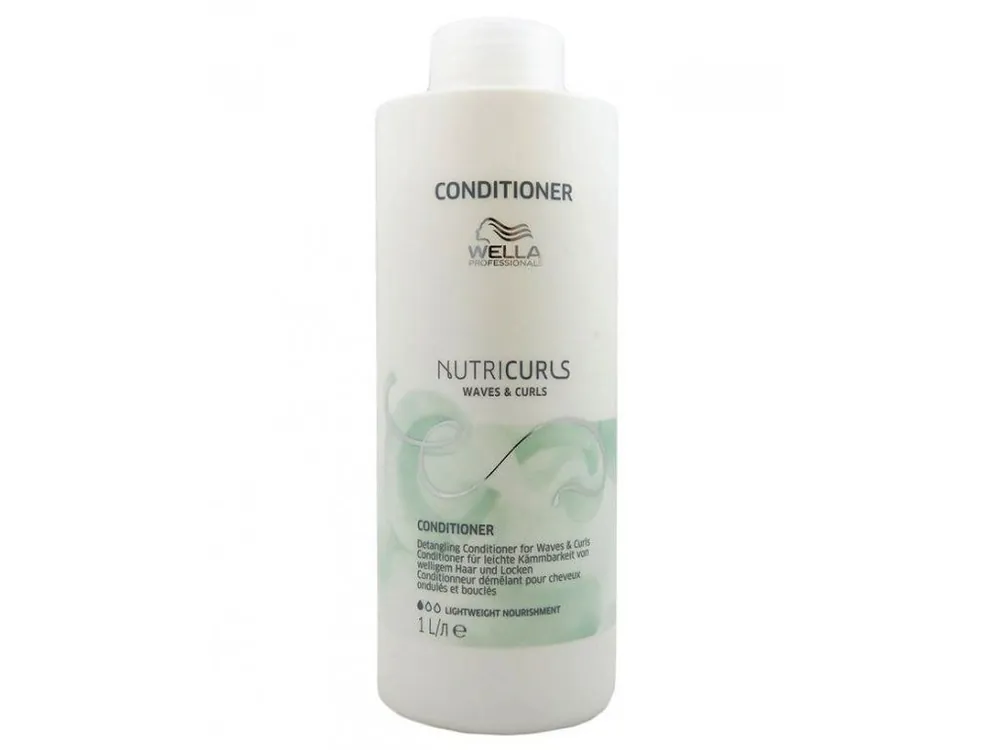 Výhodná Nabídka WELLA Nutricurls Waves Curls Conditioner Light 1000ml - hydratační kondic. pro kudrnaté a vlnité vlasy