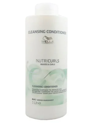 Expresní Doručení WELLA Nutricurls Waves Curls Cleansing Conditioner 1000ml - čistící kondici. pro kudrnaté a vlnité vlasy