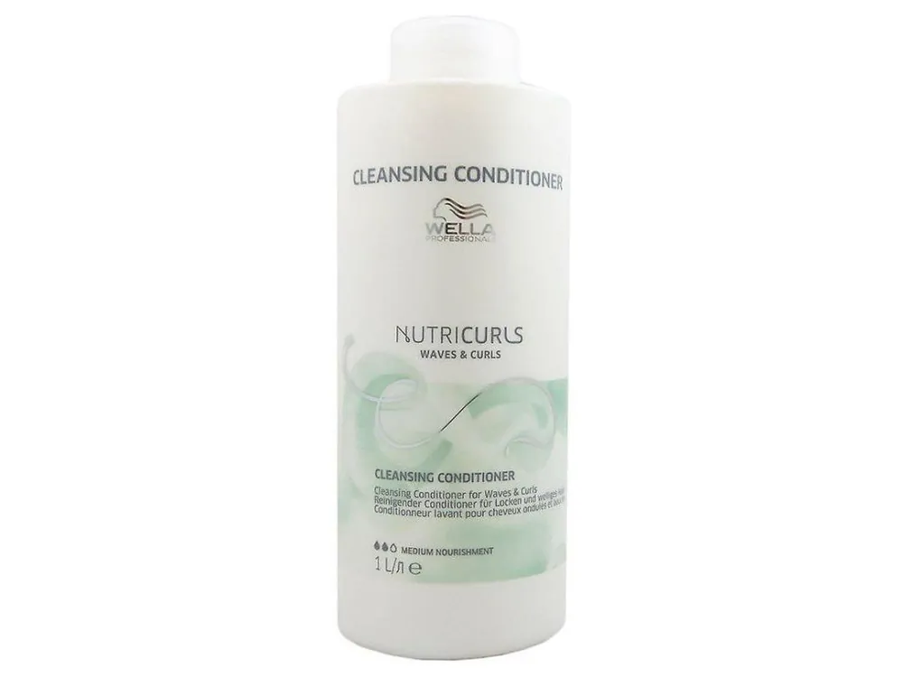 Expresní Doručení WELLA Nutricurls Waves Curls Cleansing Conditioner 1000ml - čistící kondici. pro kudrnaté a vlnité vlasy
